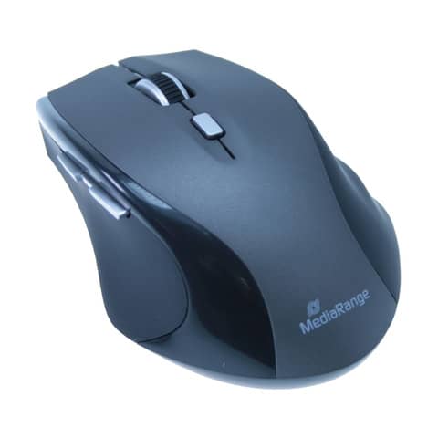 Set tastiera e mouse wireless QWERTY Media Range nero MROS104-UK    